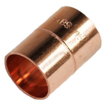 Straight coupler copper capillary 15mm