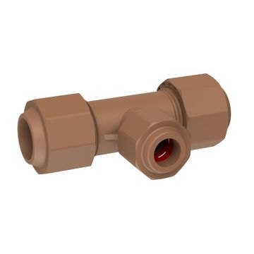 Reducing tee UNITWIST center 22mm x 22mm x 15mm