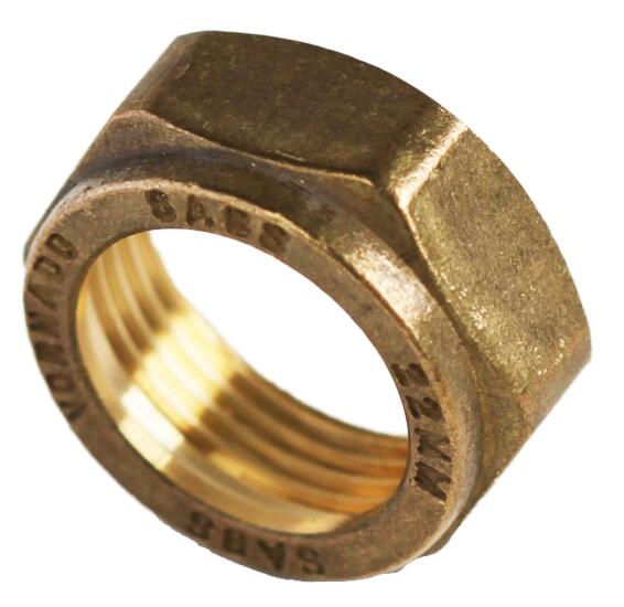 Spare cap nut for compression fitting 22mm