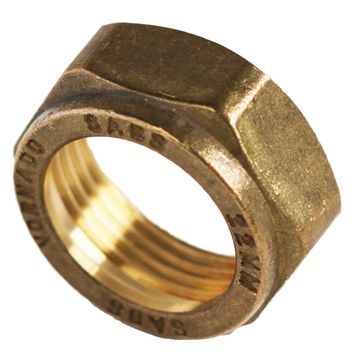 Spare cap nut for compression fitting 22mm
