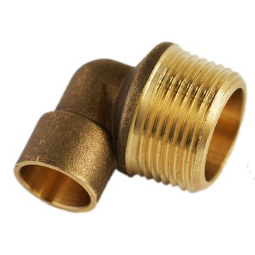 Reducing elbow copper cap 90 degree 15mm x 3/4" c x mi