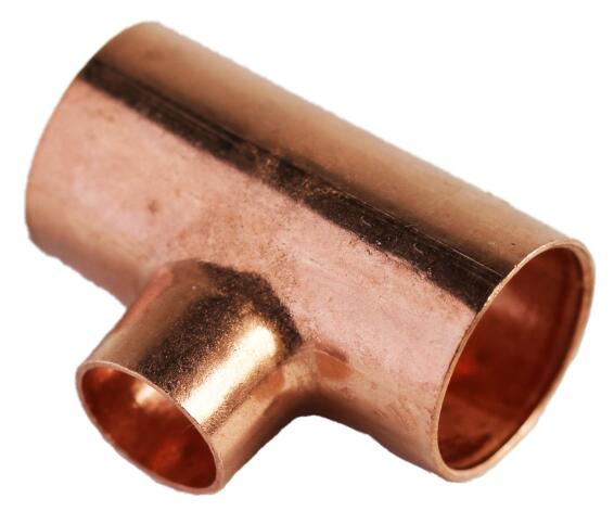 Reducing tee copper capillary cxc 28mmx28mmx15mm