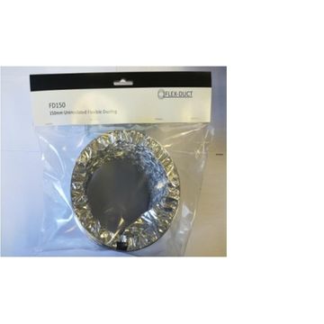 Flexible ducting uninsulated 150mm x 2m