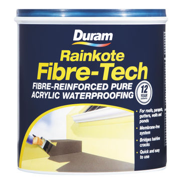 Fibre-reinforced acrylic waterproofing DURAM Fibre-Tech Black 1L