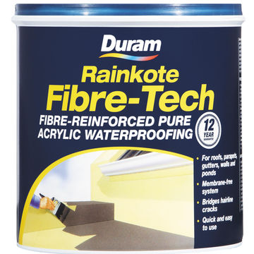 Fibre-reinforced acrylic waterproofing DURAM Fibre-Tech Green 1L