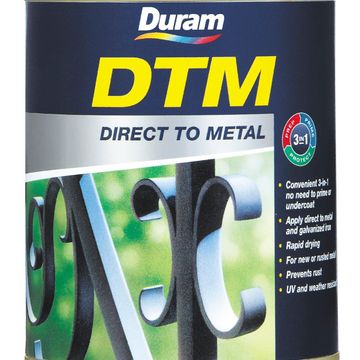 Direct to Metal paint DURAM DTM Hammered Metallic Charcoal 1L