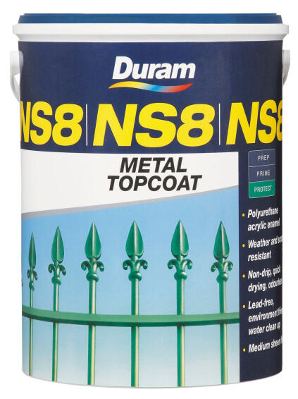 Metal Topcoat DURAM NS8 Black 5L