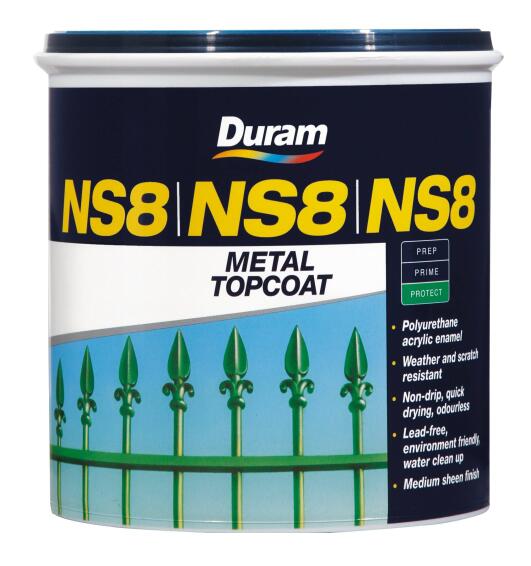 Metal Topcoat DURAM NS8 Black 1L