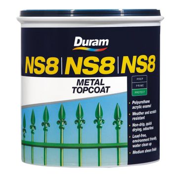 Metal Topcoat DURAM NS8 Black 1L