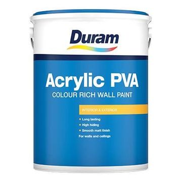 Colour rich wall paint DURAM Matt Acrylic Chena White 5L