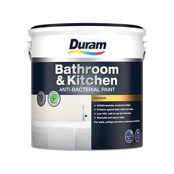 Duram Anti-Bacterial Bathroom & Kitchen Pastel White 2.5L