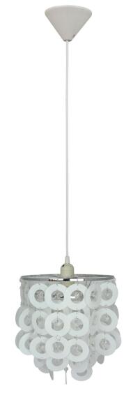 pendant light E27 1x60w metal plastic