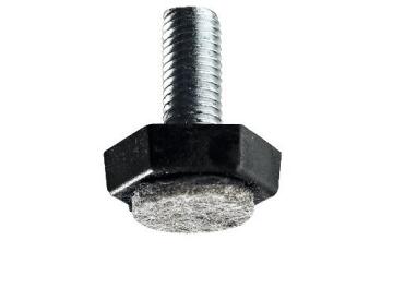 Floor regulating screw with feltpad hettich