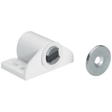 Magnetic catch adjustable white hettich