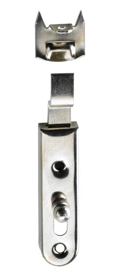 Furniture bolt cranked nickel-plated hettich