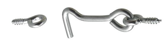 Storm hook with eyes zinc-plated hettich