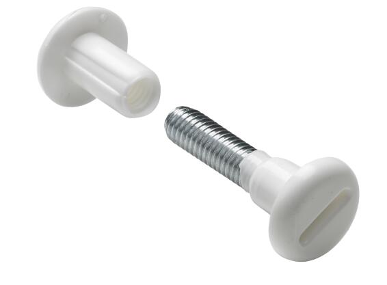 Connecting screw white hettich