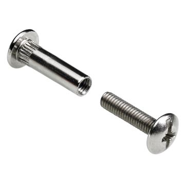Connecting screw all-metal hettich