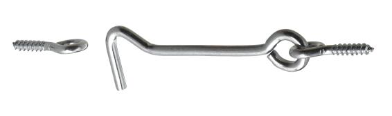 Storm hook with eyes zinc-plated hettich