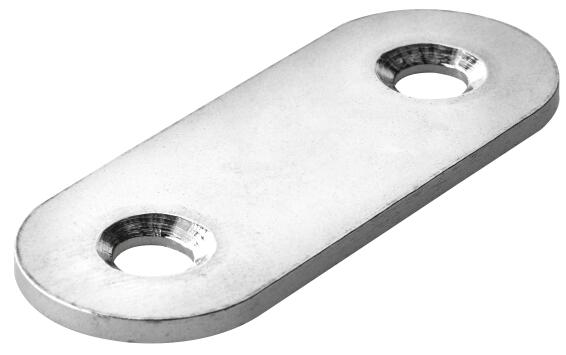 Connecting plate stainless steel hettich