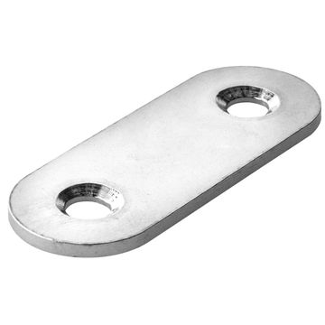 Connecting plate stainless steel hettich