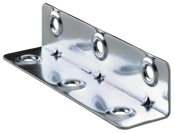 Furniture bracket galvanized steel 30x30x87mm hettich