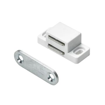 Magnetic catch mini 2kg white hettich