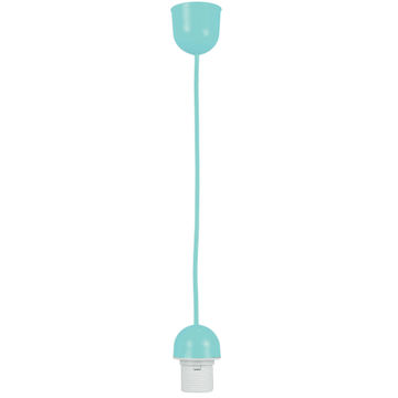 pendant light suspending set E27 1x60w blue plastic ca