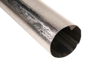 Galvanized Steel Round Downpipe 100mm x 2.7m PREMIER