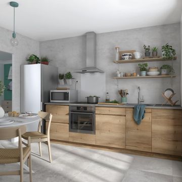Delinia Kitchen Side Panel Tokyo Oak L60 X H77Cm