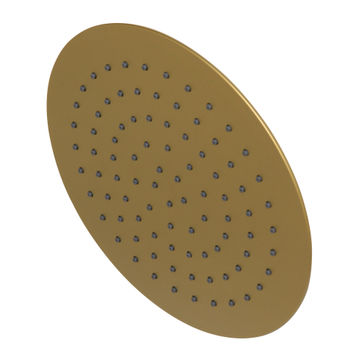 Bluetide round rain shower head brushed brass 25cm