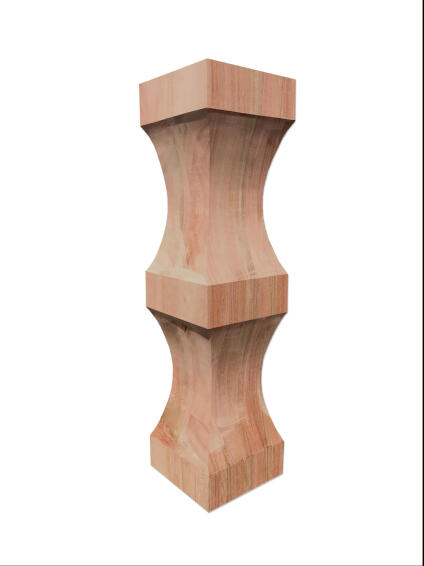 Wooden table leg charlie square large WT saligna 65cm