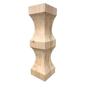 Wooden table leg charlie square WT pine 65cm
