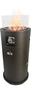 GAS FIREPIT PATIO HEATER WITH LAVASTONES
