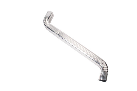 Galvanized Steel Downpipe Soldered Offset 100mm x 75mm x 600mm PREMIER