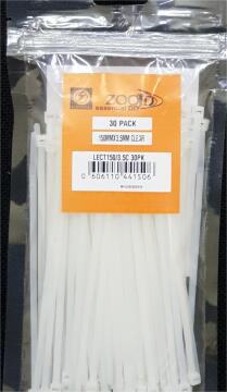 Cable tie ZOOID white 150mm x 3.5mm 30 pack