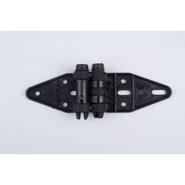 Garage door hinge 2 plastic black