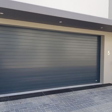 Doors Galore Sectional Garage Door Aluminium Charcoal Double W4880mm x H2135mm 