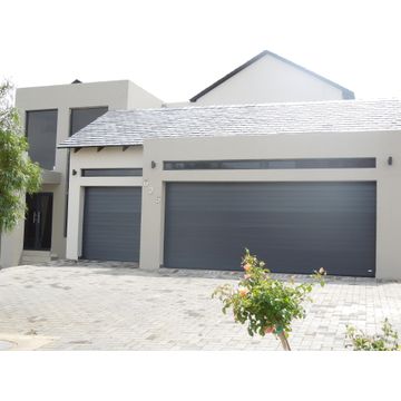 Doors Galore Sectional Garage Door Aluminium Charcoal Single W2440mm x H2135mm 