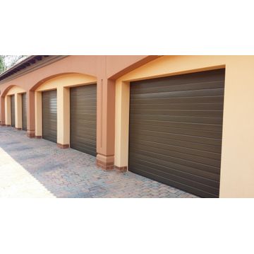 Doors Galore Sectional Garage Door Aluminium Bronze Single W2440mm x H2135mm 