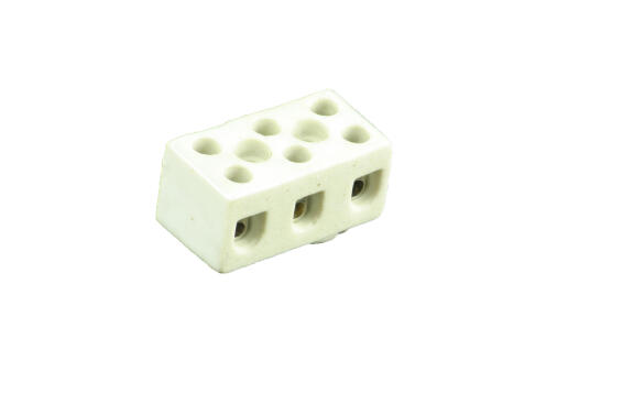 Terminal block 16A - 3 ways ceramic x2