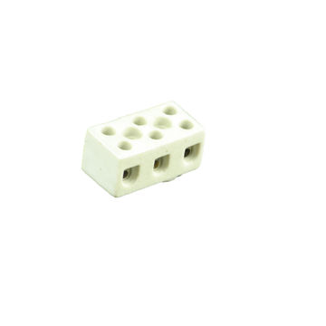 Terminal block 16A - 3 ways ceramic x2