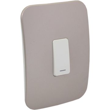 Switch VETI 1 1 lever 1 way 2x4 champagne