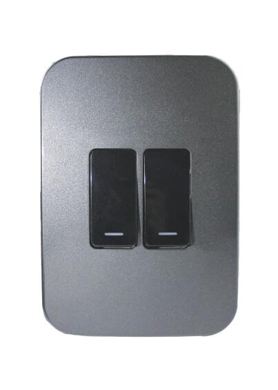 Switch VETI 1 2 lever 1 way 2x4 black