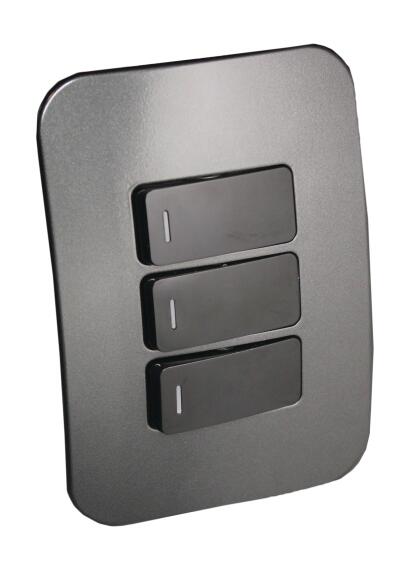 Switch VETI 1 3 lever 1 way 2x4 black
