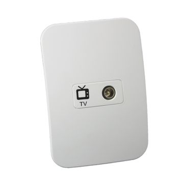 TV Socket VETI 1 2x4 white