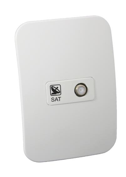 Satelitte white socket VETI 1 2x4