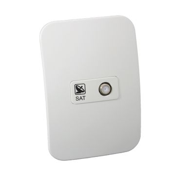Satelitte white socket VETI 1 2x4