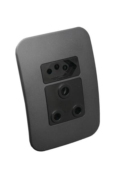 Socket VETI 1 1x3 pin 2x4 black