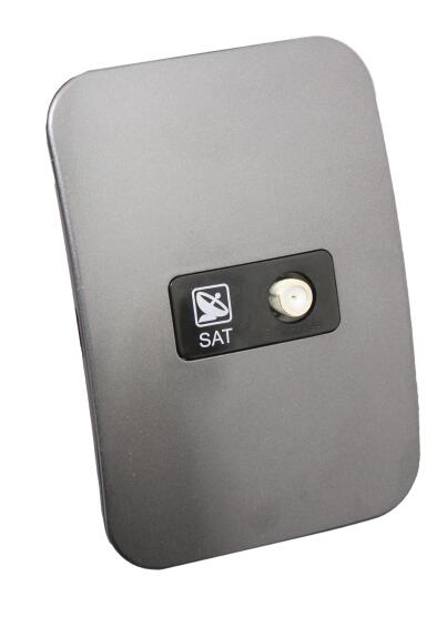 Satelitte Socket VETI 1 2x4 black